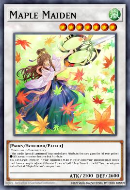 Maple Maiden Yu-Gi-Oh card