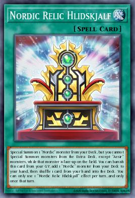Nordic Relic Hlidskjalf Yu-Gi-Oh card