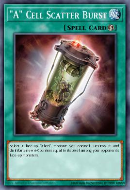 "A" Cell Scatter Burst Yu-Gi-Oh card