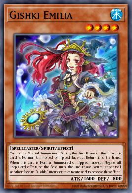 Gishki Emilia Yu-Gi-Oh card