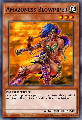 Amazoness Blowpiper Yu-Gi-Oh card