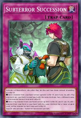 Subterror Succession Yu-Gi-Oh card