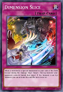 Dimension Slice Yu-Gi-Oh card