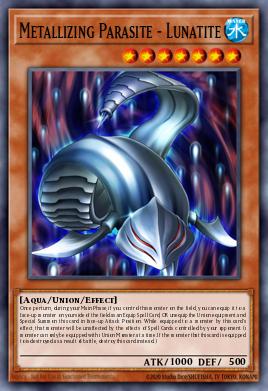 Metallizing Parasite - Lunatite Yu-Gi-Oh card