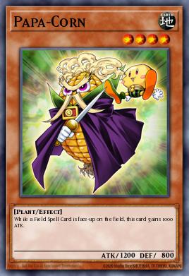 Papa-Corn Yu-Gi-Oh card