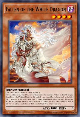 Fallen of the White Dragon Yu-Gi-Oh card