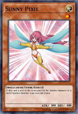 Sunny Pixie Yu-Gi-Oh card