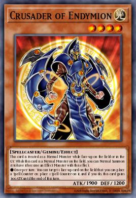 Crusader of Endymion Yu-Gi-Oh card