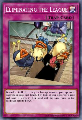 Eliminating the League Yu-Gi-Oh card