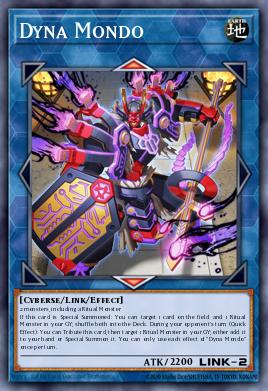 Dyna Mondo Yu-Gi-Oh card