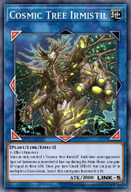 Cosmic Tree Irmistil Yu-Gi-Oh card
