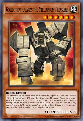Golem that Guards the Millennium Treasures Yu-Gi-Oh card