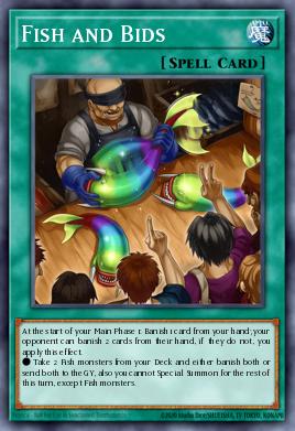 Fish and Bids Yu-Gi-Oh card