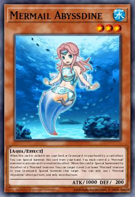 Mermail Abyssdine Yu-Gi-Oh card