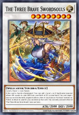 The Three Brave Swordsouls Yu-Gi-Oh card