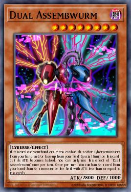 Dual Assembwurm Yu-Gi-Oh card