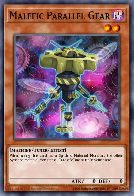 Malefic Parallel Gear Yu-Gi-Oh card