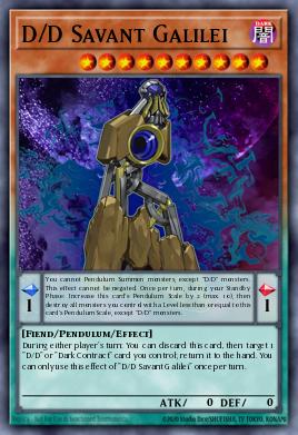 D/D Savant Galilei Yu-Gi-Oh card
