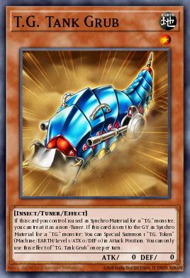 T.G. Tank Grub Yu-Gi-Oh card