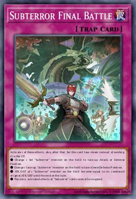 Subterror Final Battle Yu-Gi-Oh card