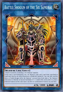 Battle Shogun of the Six Samurai Yu-Gi-Oh card