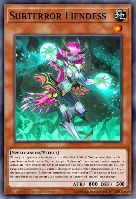 Subterror Fiendess Yu-Gi-Oh card