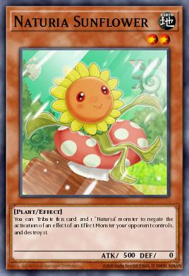 Naturia Sunflower Yu-Gi-Oh card