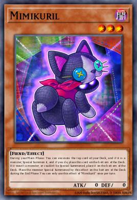 Mimikuril Yu-Gi-Oh card