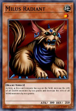 Milus Radiant Yu-Gi-Oh card