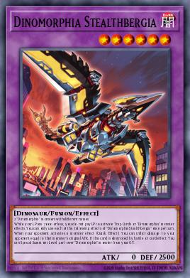 Dinomorphia Stealthbergia Yu-Gi-Oh card