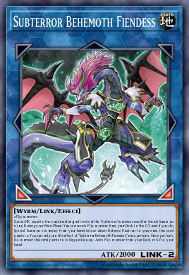 Subterror Behemoth Fiendess Yu-Gi-Oh card