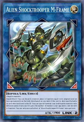 Alien Shocktrooper M-Frame Yu-Gi-Oh card