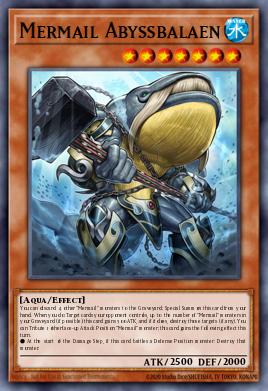 Mermail Abyssbalaen Yu-Gi-Oh card