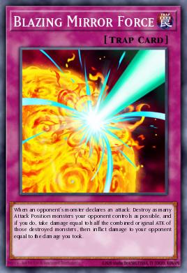 Blazing Mirror Force Yu-Gi-Oh card