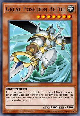 Great Poseidon Beetle Yu-Gi-Oh card