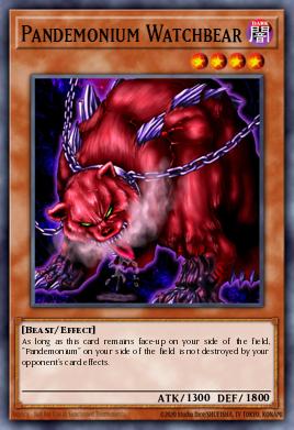 Pandemonium Watchbear Yu-Gi-Oh card