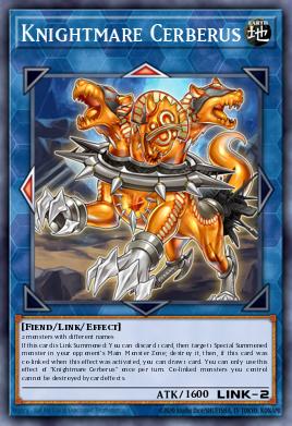 Knightmare Cerberus Yu-Gi-Oh card