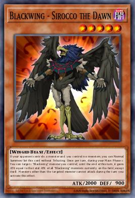 Blackwing - Sirocco the Dawn Yu-Gi-Oh card