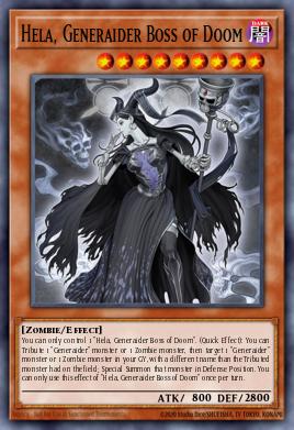 Hela, Generaider Boss of Doom Yu-Gi-Oh card