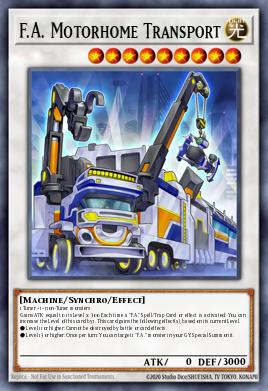 F.A. Motorhome Transport Yu-Gi-Oh card