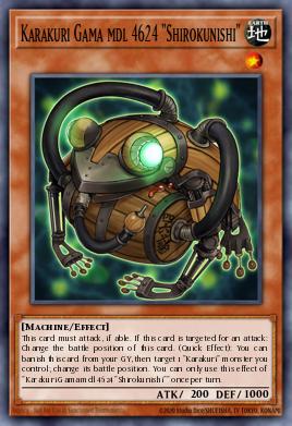 Karakuri Gama mdl 4624 "Shirokunishi" Yu-Gi-Oh card