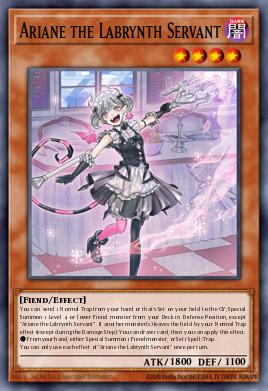 Ariane the Labrynth Servant Yu-Gi-Oh card