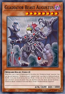 Gladiator Beast Augustus Yu-Gi-Oh card
