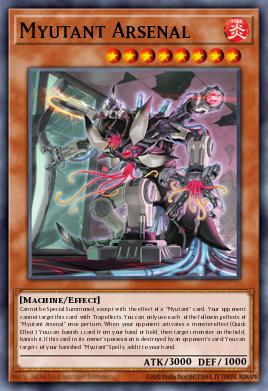 Myutant Arsenal Yu-Gi-Oh card