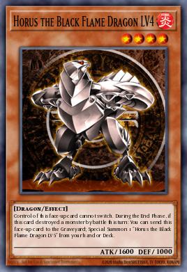 Horus the Black Flame Dragon LV4 Yu-Gi-Oh card