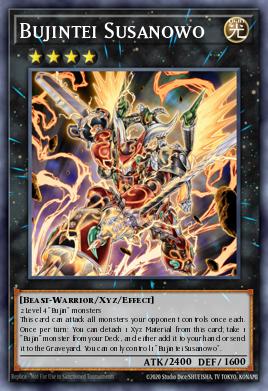 Bujintei Susanowo Yu-Gi-Oh card