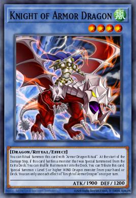 Knight of Armor Dragon Yu-Gi-Oh card