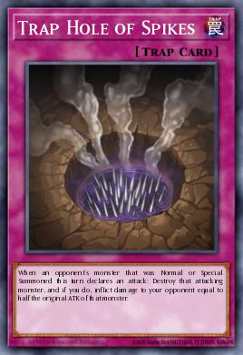 Trap Hole of Spikes Yu-Gi-Oh card