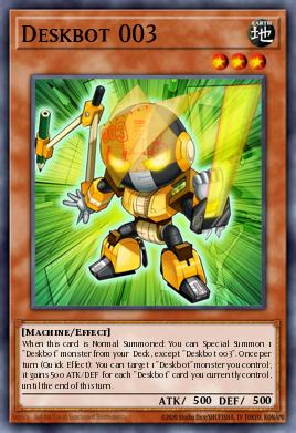 Deskbot 003 Yu-Gi-Oh card