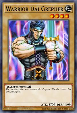 Warrior Dai Grepher Yu-Gi-Oh card